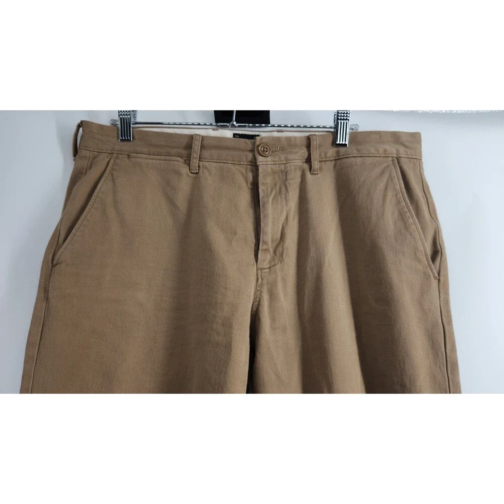 J. Crew Men's 32X30 Tan Khaki Chino Tapered Fit Pants‎ Dress Casual Cotton